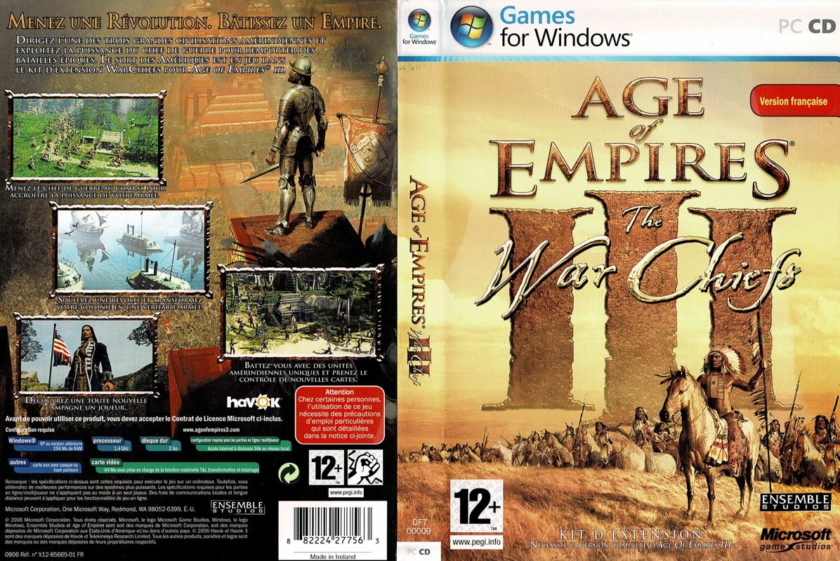 Age Of Empires Iii The Warchiefs Cover Or Packaging Material Mobygames