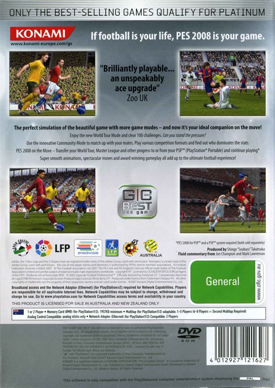 Pes Pro Evolution Soccer Cover Or Packaging Material Mobygames