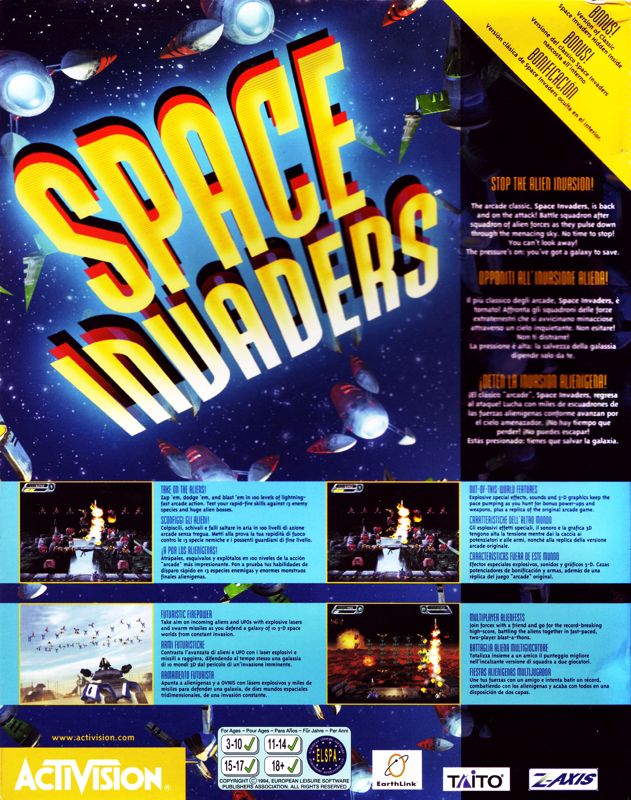 Space Invaders Cover Or Packaging Material MobyGames