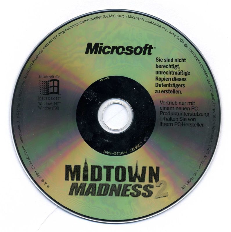 Midtown Madness Cover Or Packaging Material Mobygames