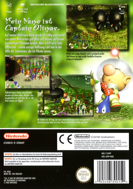 Pikmin Cover Or Packaging Material Mobygames