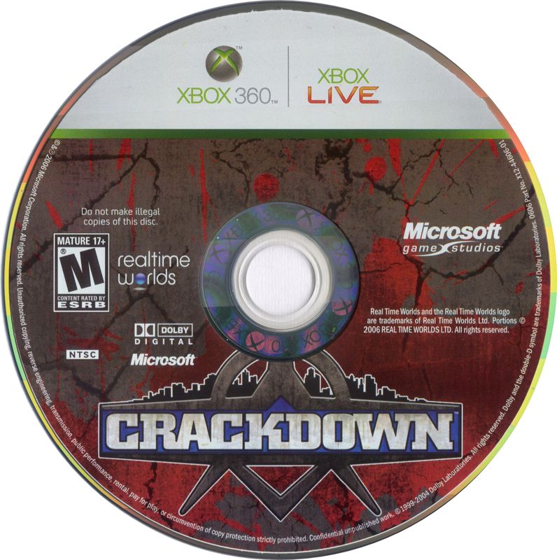 Crackdown Cover Or Packaging Material Mobygames