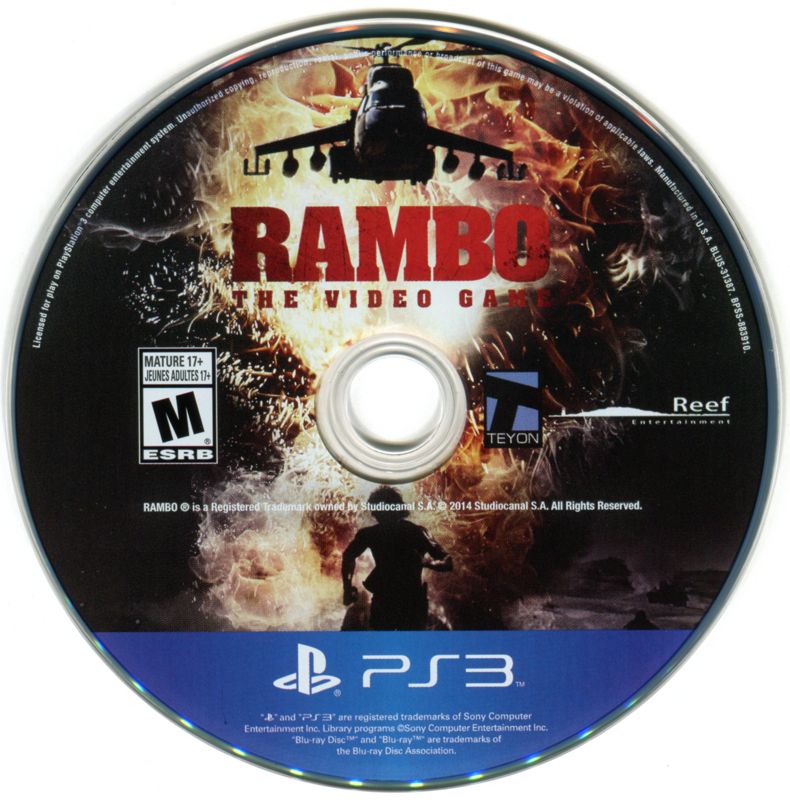 Rambo The Video Game Cover Or Packaging Material Mobygames