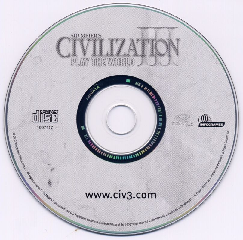 Sid Meier S Civilization III Play The World Cover Or Packaging