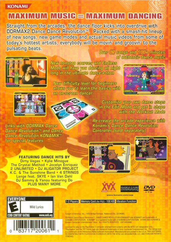 DDRMAX 2 Dance Dance Revolution Cover Or Packaging Material MobyGames