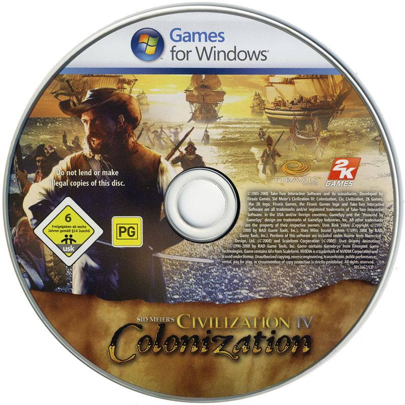 Sid Meier S Civilization IV Colonization Cover Or Packaging Material