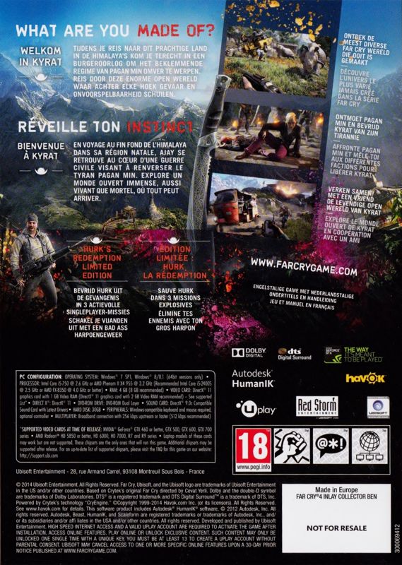 Far Cry 4 Kyrat Edition Cover Or Packaging Material MobyGames