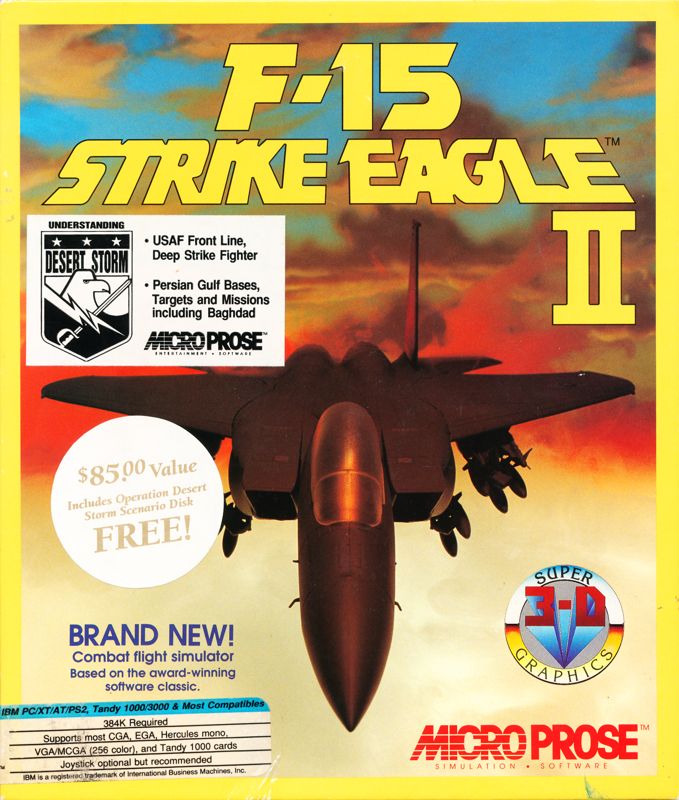 F 15 Strike Eagle II Deluxe Edition Cover Or Packaging Material