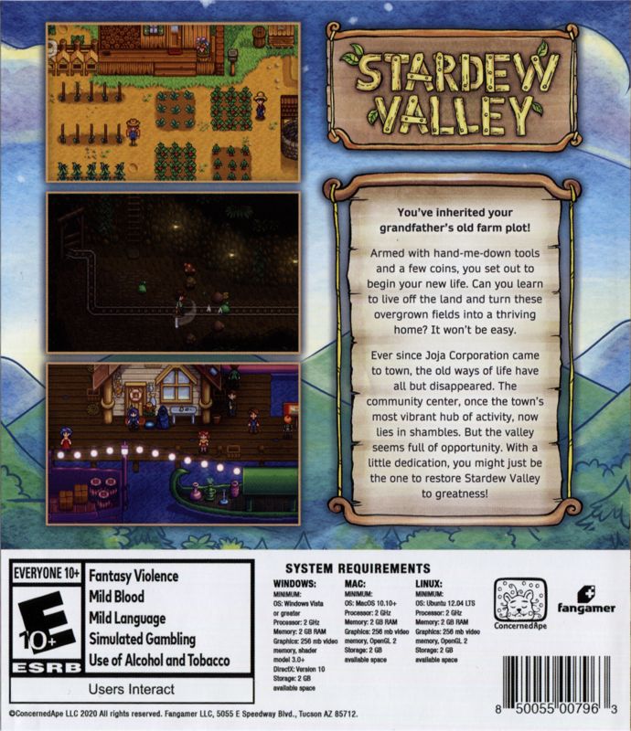 Stardew Valley Collector S Edition Cover Or Packaging Material