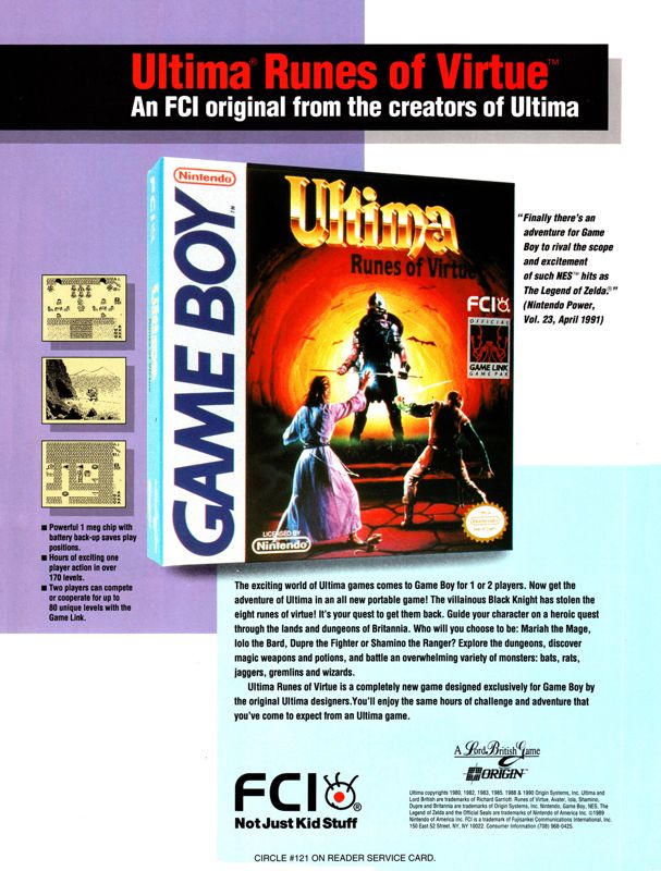 Ultima Runes Of Virtue Official Promotional Image MobyGames