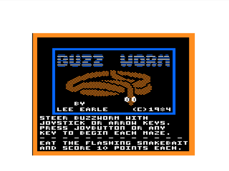 Screenshot Of Buzz Worm TRS 80 CoCo 1984 MobyGames