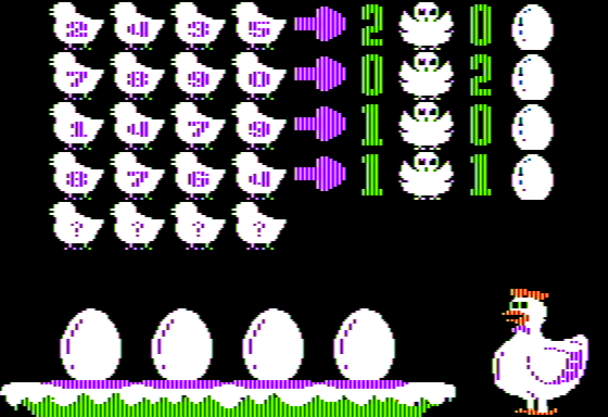 Screenshot Of Scrambled Eggs Apple Ii Mobygames