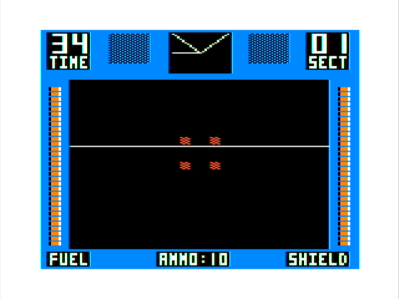 Screenshot Of CyberTank TRS 80 CoCo 1986 MobyGames