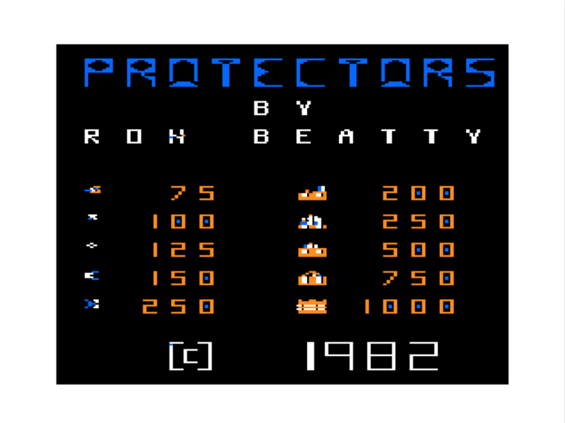 Screenshot Of Protectors TRS 80 CoCo 1982 MobyGames