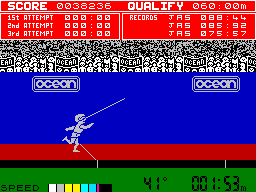 Screenshot Of Daley Thompson S Decathlon Zx Spectrum Mobygames