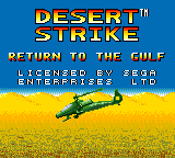 Screenshot Of Desert Strike Return To The Gulf Game Gear 1992