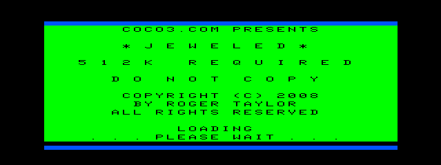 Screenshot Of Jeweled TRS 80 CoCo 2008 MobyGames