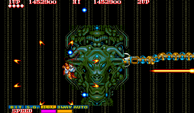 Screenshot Of Side Arms Hyper Dyne Arcade 1986 MobyGames