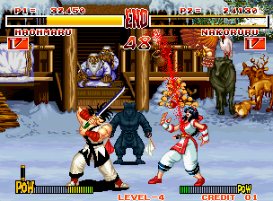 Screenshot Of Samurai Shodown Arcade Mobygames