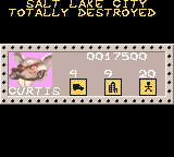 Screenshot Of Rampage 2 Universal Tour Game Boy Color 1998 MobyGames