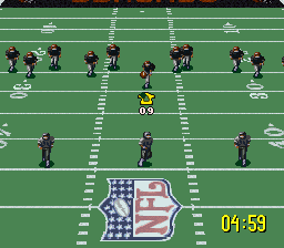 Screenshot Of Nfl Quarterback Club Snes Mobygames