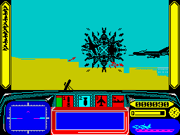 Screenshot Of Harrier Zx Spectrum Mobygames