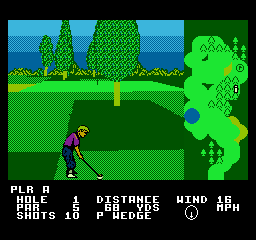 Screenshot Of Greg Norman S Golf Power NES 1992 MobyGames