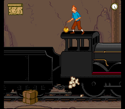 Screenshot Of Tintin In Tibet Snes Mobygames