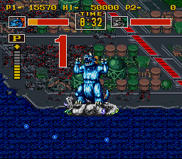 Screenshot Of King Of The Monsters Snes Mobygames