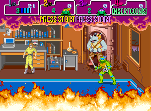 Screenshot Of Teenage Mutant Ninja Turtles Arcade Mobygames