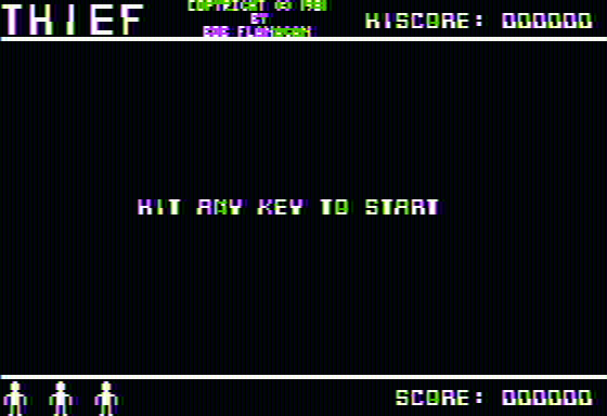 Screenshot Of Thief Apple II 1981 MobyGames