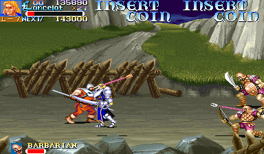 Screenshot Of Knights Of The Round Arcade Mobygames