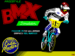 Screenshot Of Bmx Freestyle Zx Spectrum Mobygames