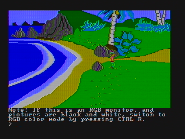 Screenshot Of King S Quest II Romancing The Throne PC Booter 1985