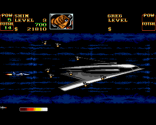 Screenshot Of U N Squadron Amiga Mobygames