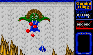 Screenshot Of Gemini Wing Amiga 1987 MobyGames