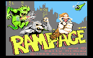 Screenshot Of Rampage Atari Mobygames