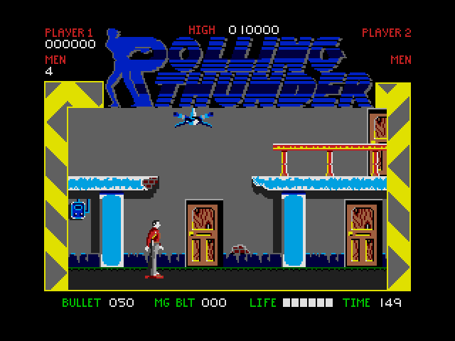 Screenshot Of Rolling Thunder Amiga 1986 MobyGames