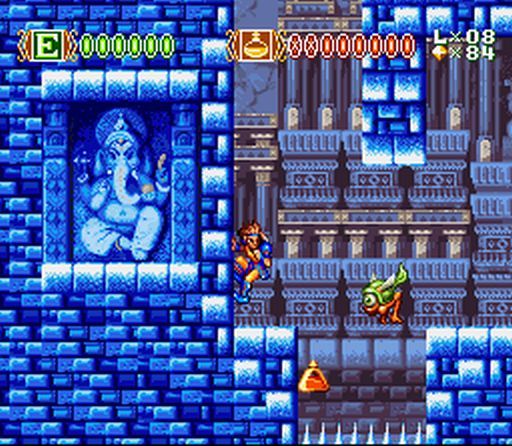 Screenshot Of Skyblazer Snes Mobygames