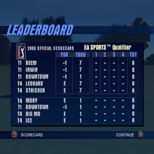 Screenshot Of Tiger Woods PGA Tour 2003 PlayStation 2 2002 MobyGames