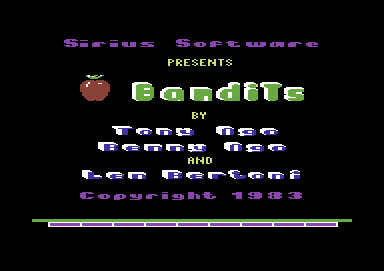 Screenshot Of Bandits Commodore 64 1982 MobyGames