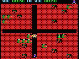 Screenshot Of Fruity Frank Msx Mobygames