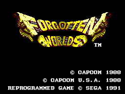 Screenshot Of Forgotten Worlds Sega Master System Mobygames