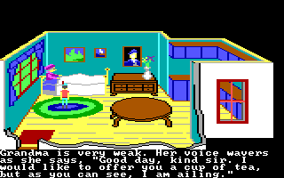 Screenshot Of King S Quest II Romancing The Throne PC Booter 1985