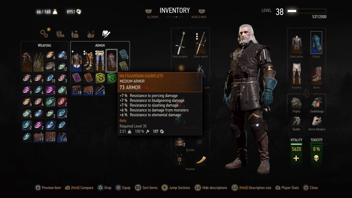 Screenshot Of The Witcher Wild Hunt Nilfgaardian Armor Set