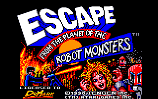 Screenshot Of Escape From The Planet Of The Robot Monsters Amstrad CPC