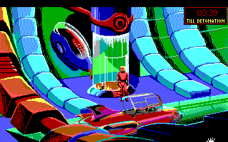 Screenshot Of Space Quest I Roger Wilco In The Sarien Encounter Dos