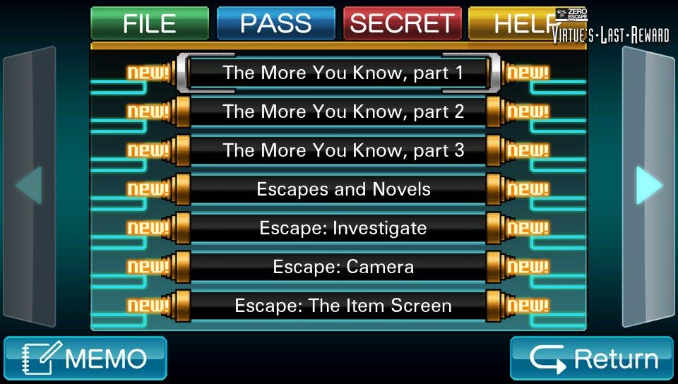 Screenshot Of Zero Escape Volume 2 Virtue S Last Reward PS Vita