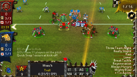 Screenshot Of Blood Bowl Psp Mobygames