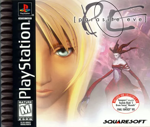 Parasite Eve PlayStation 1 PS1 Authentic 2 Discs w/ Bonus Disc